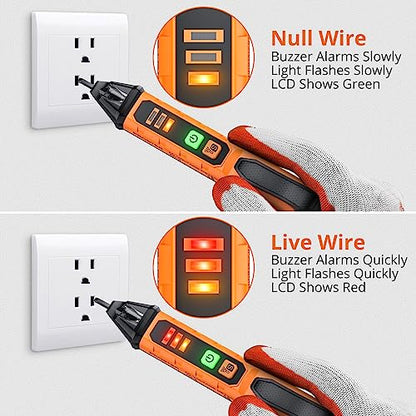 Proster Electrical Test Tool - TRMS Clamp Meter 6000&NCV Voltage Tester Pen