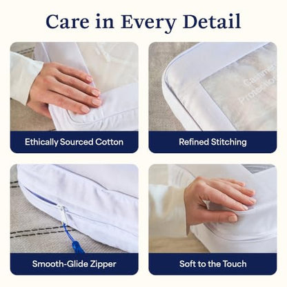 The Cashmere Choice Cashmere Storage Bags for Clothes, Sweaters, Scarves – 100% Cotton Garment Bag – Standard Size - size: Single Pack Standard