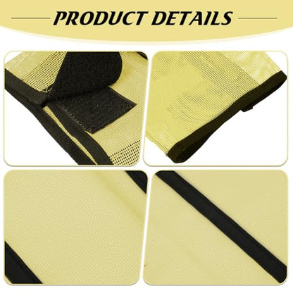 Jexine 8 Pcs Mesh Fly Boots for Horse - color: Grass Green Light Yellow