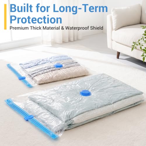 Fygrip 80% Space Saver Vacuum Storage Bags with Hand Pump, 10 Jumbo