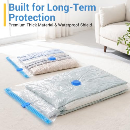 Fygrip 80% Space Saver Vacuum Storage Bags with Hand Pump, 10 Jumbo
