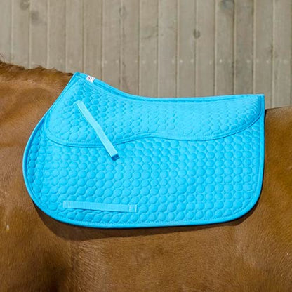 Derby Originals Extra Comfort All Purpose English Saddle Pad with Removable Memory Foam - color: Blue