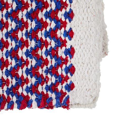 Mayatex 1340-76 Double Weave 32x64 Acrylic Blend Saddle Blanket Red White and Blue