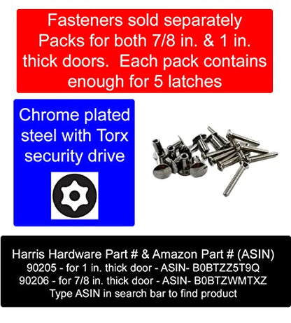 Harris Hardware TP5020-B Slide Latch 2-3/4" Center to Center Die Cast,Chrome