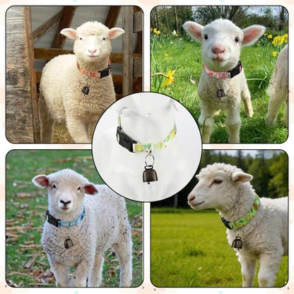 5 Pack Fruit Goat Collars with Bells,Anti-Lost Pet Collar - color: fruit Multi-colored