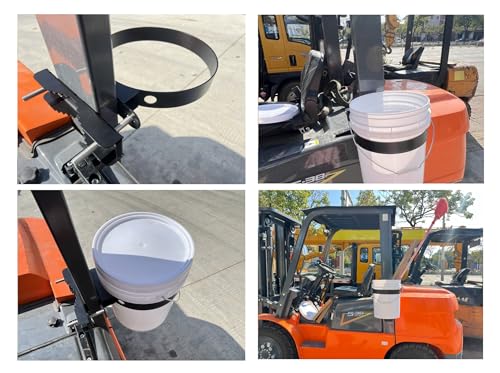 5-Gallon Bucket Holder, Can be Installed on ROPS Holder (Excluding Buckets), Bucket Storage Holder, Suitable for Lawn Mowers, Tractors, Landscape Vehicles, Trucks, Multi-Purpose Vehicles