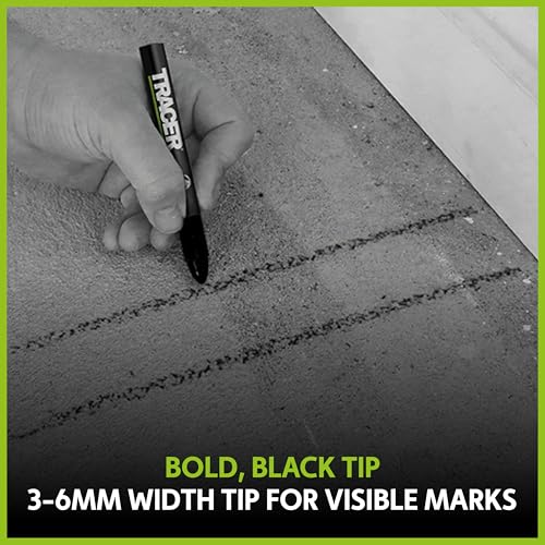 Tracer Black Lumber Crayon Markers, Pack of 12 - Construction - color: Black