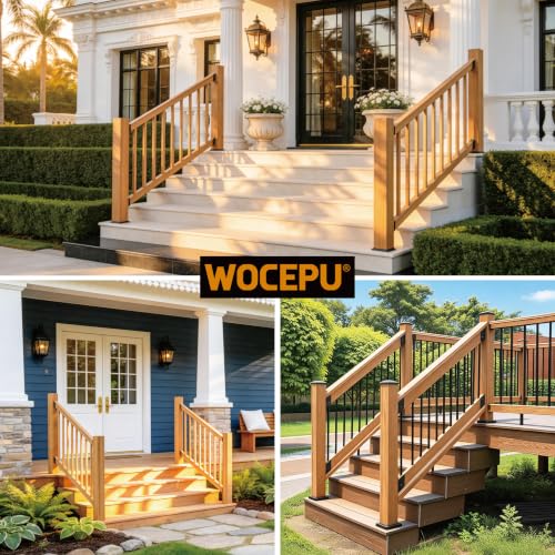 45° Stair Angle Stainless Steel Deck Railing Brackets Connectors for 2"x4" (Actual 1.5"x3.5") Railing Wood Post (4 Pair) - size: Angle 45°