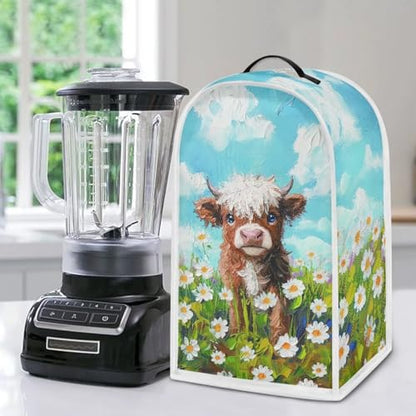 Blender Cover, Small Appliance Protective Cover Foldable and Convenient for Storage Fashion Cover Foldable Blender Cover Easy to Store Stand Blender Stoage Bags Cute Cows - color: Cute Cows