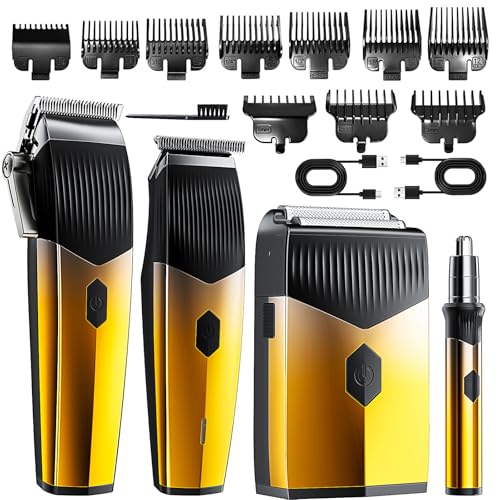 Hair Clippers for Men, 4 in 1 Clipper, Trimmer & Shaver Set