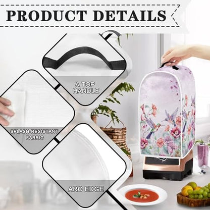 Hummingbird Kitchen Appliance Covers Food Processor Cover Polyester Coffee Maker Cover or Toaster Cover Stain Resistant Blender Cover for Stand Mixer Kitchen Home Soft - color: Hummingbird