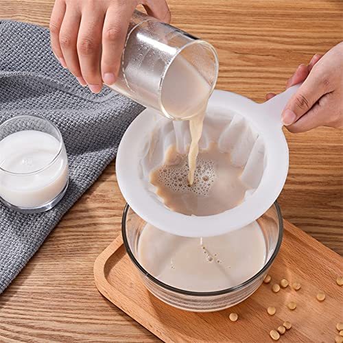 Mesh Kitchen Ultra-fine Mesh Strainer Kitchen Nylon Mesh Filter Spoon for Suitable for Soy Milk Coffee Milk Yogurt (1)