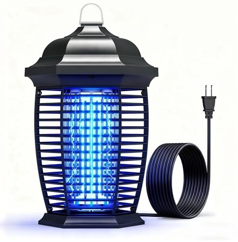 20W 4200V Electric Bug Zapper, IPX4 Waterproof Mosquito Zapper, Indoor Outdoor Insect Killer with 6ft Cord for Patio Garage Backyard.