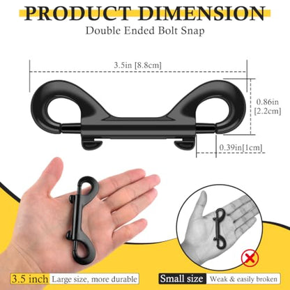 ERKOON 3.5 Inch Double Sided Clips Trigger Snaps for Horse (30 Pack) - size: 30 Pack