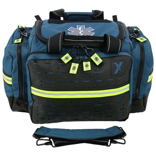 Lightning X Modular Large EMT Medic First Responder EMS Trauma Jump Bag w/Embroidered Name - Blue - color: Blue