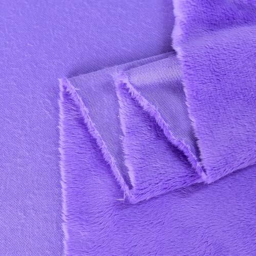 Surf turtle Purple Super Soft Minky Fabric by The Yard, 36"x60" - color: Purple