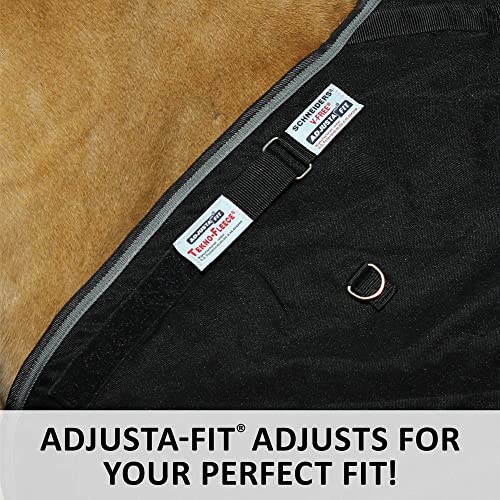 Adjusta-Fit Tekno-Fleece V-Free Bellyband Horse Stable Blanket - Lightweight | Size 86 | Adjustable Fit System | Polar Fleece Insulation | Pressure-Free Wither Design - size: 86