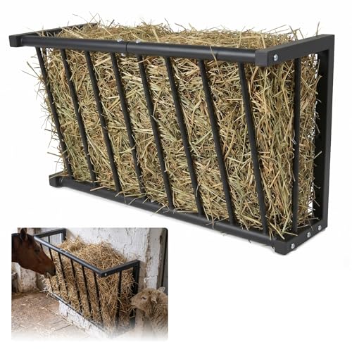 Wall Mount Hay Rack, 26" Metal Hay Feeder, 16-Gallon Capacity - size: 26 Inch(16 Gal)