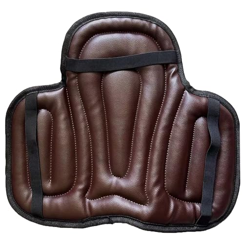 Saddle Tush Cushion Western Long Saddle Pad Horse Riding Seat Saddle Cushion Pad - color: BROWN
