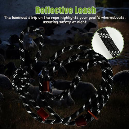 Goat Harness & Leash, Adjustable Step-in Sheep Harness, Goat Accessories, Livestock Halter Supplies for Goats and Sheep (Extra Large) - size: Extra Large