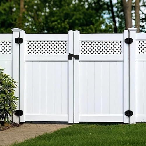 9-Inch Heavy Duty Flip Gate Latch Lock with Padlock Hole – HhdvdyWgd Steel Door Latch for Wooden Fence, Shed, Barn & Double Gates – Outdoor Security Locking Kit (9inch)