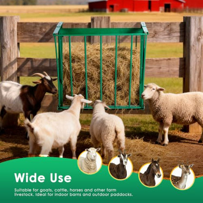 Metal Livestock Hay Feeder, Goat Hay Rack, Wall Mountable&Hangable