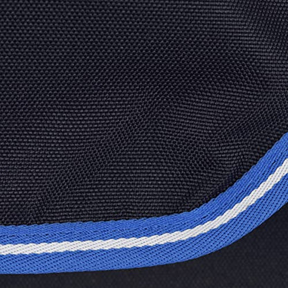 HORZE Ella Equestrian Horse Show Stall Guard with 3 Pockets | 73" x 54" - Peacoat Dark Blue - One Size