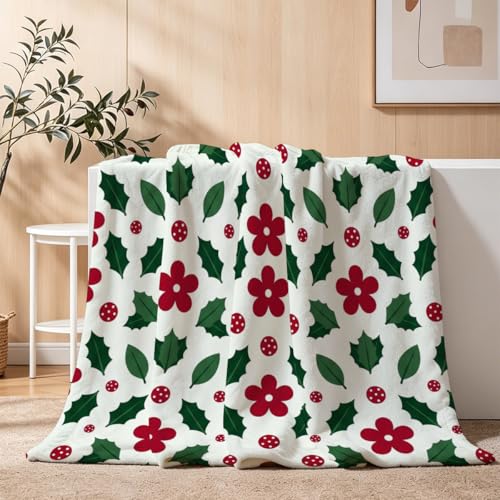 Christmas Blanket, Ultra-Soft Flannel Fleece Throw 50" x 60" - color: Christmas, size: 50"x60"