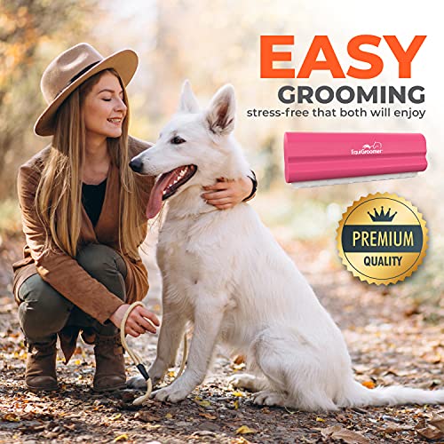 EquiGroomer 5-Inch Undercoat Deshedding Brush for Dogs & Cats, Pink - color: Pink, size: 5 Inch