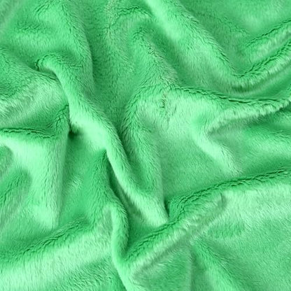 Surf turtle Green Super Soft Minky Fabric by The Yard, 36"x60" - color: Green