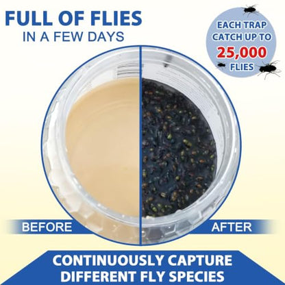 15 Pack Fly Trap Bait Refills, 15x30g Magnet Biting Attractant for Outdoor - size: 15 Pack