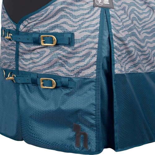 HORZE Nevada 600D Lightweight Waterproof Summer Horse Turnout Sheet - Legion Blue - 78 in