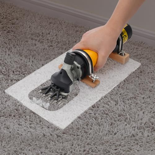 Carpet Trimmer,Electric Carpet Trimmer,Carpet Shear,Low Vibration Rug Trimmer,Carpet Carving Clipper,Portable Low Vibration Rug Making Supplies Kit Set for Clipping,Lightweight Rug Carving Clippers