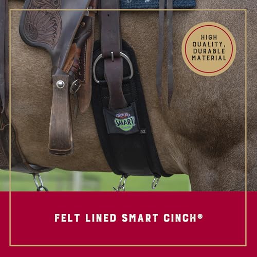 Weaver Leather Equine Felt Lined Smart Cinch - color: Black, size: 36-Inch