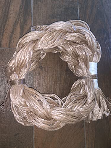 EPT Bull Ropes Adult Saddle Bronc Rein Extra Soft Black & Yellow Cord on Tan Poly 6'