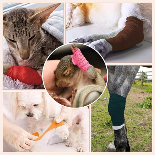 BIRDDIE 39 Packs 1"/2"/3" Colorful Self Adherent Bandage Wrap - color: Colorful Bandage-39