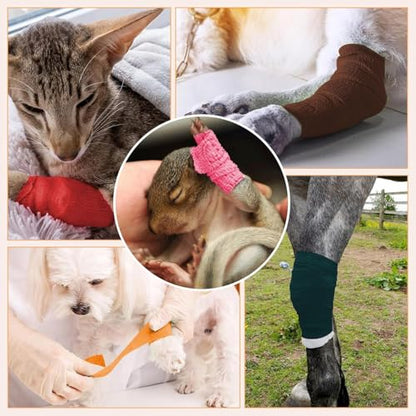 BIRDDIE 39 Packs 1"/2"/3" Colorful Self Adherent Bandage Wrap - color: Colorful Bandage-39