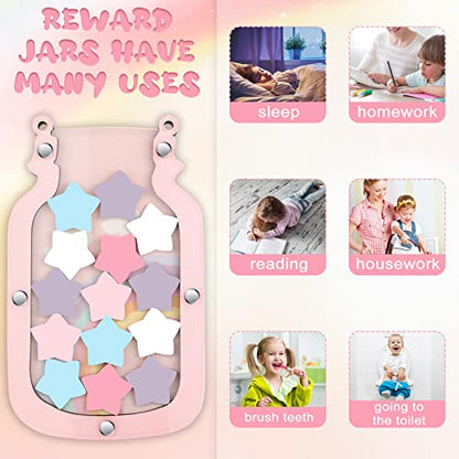 Qunclay Potty Training Jar with Stars for Toddlers,Vivid Style - style: Vivid Style