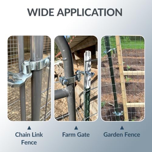 T-Post Gate Hinge Kit, 1-5/8″Chain Link Fence Gate Post Hinge Pins