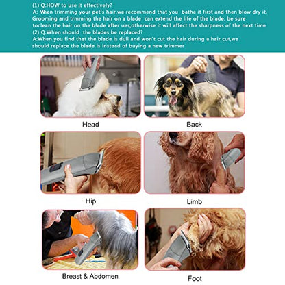 2PC 7FC Blade Dog Grooming Blade Compatible with Andis Dog Clipper - color: 2pc 7fc:1/8''(3.2mm)