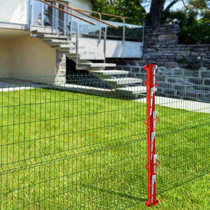 5ft Woven Wire Fence Stretcher Bar with 6 Wedge,Field Fence Stretcher | Heavy Duty Carbon Steel Fence Stretcher Tool, Wire Stretcher Fence Post for Fixing Fences - size: 5FT