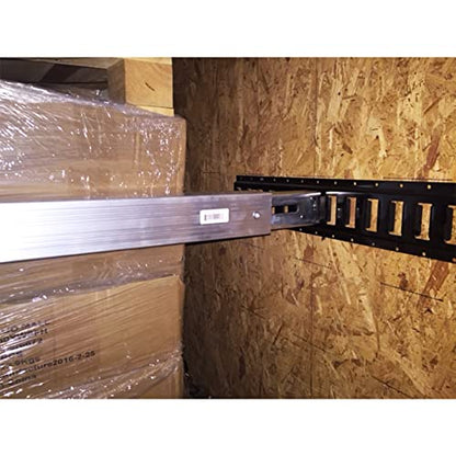 DC Cargo Mall E-Track Shoring Beams 93"-102" Adjustable Truck Cargo Bar (Pack of 2) Unshakable Cargo Load Bars for Trailers & Box Trucks, Break Strength 3000 lb - Versatile Decking & Securement