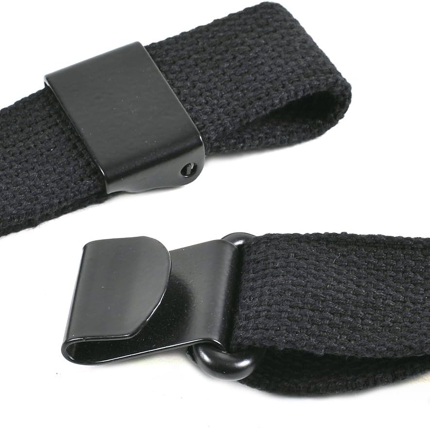 M1 Garand Cotton Sling (Black) US WWII M1 Garand Canvas Rifle Web Sling with Correct WW2 Hardware
