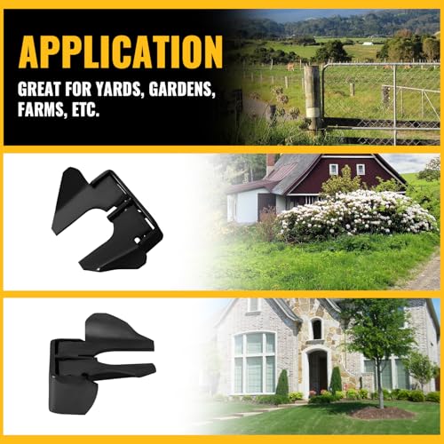 VIVIDA 1-3/8" to 1-5/8" Black Butterfly Wall Mount Gate Latch, 2 PCS - color: Black, 2 Pack