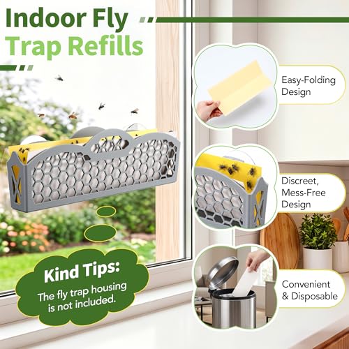 Window Fly Trap Refills, Compatible with Dr. Killigan's the Fly Inn Trap