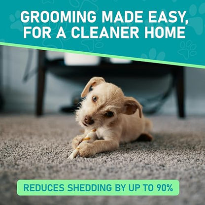 Maxpower Planet Pet Grooming Brush - Double-Sided Undercoat Rake for Dogs and Cats, Extra Wide, Reduces Shedding by 95%, White - color: White, size: Large