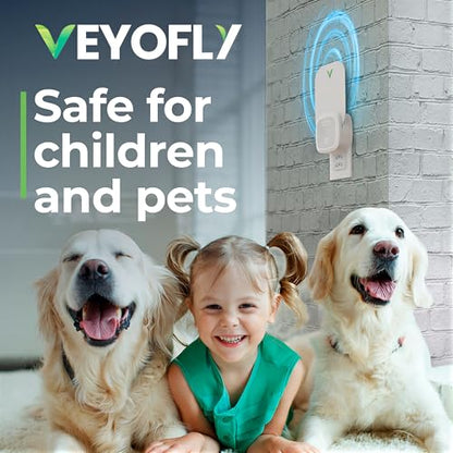 VEYOFLY Fruit Fly Traps Indoor Plug-in UV, Gnat Trap, 4 Device + 6 Refills - size: 4 Devices + 6 Refills