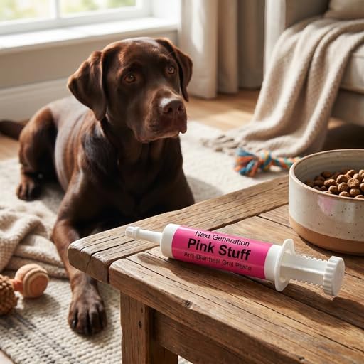 Next Generation The Pink Stuff Paste for Dogs Horses Cows, Anti Diarrhea Digestive Support Paste, Oral Syringe Easy Dosing, Kaolin Pectin Formula, Livestock and Pet Use, 80 ml