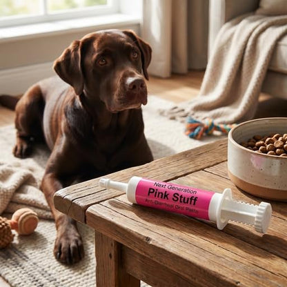 Next Generation The Pink Stuff Paste for Dogs Horses Cows, Anti Diarrhea Digestive Support Paste, Oral Syringe Easy Dosing, Kaolin Pectin Formula, Livestock and Pet Use, 80 ml