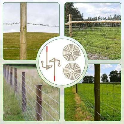 2 Pack Chain Link Fence Stretcher Tool, Steel Fence Wire Tensioner